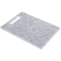 Gerimport Snijplank voor keuken/voedsel - lichtgrijs - Kunststof - 24 x 34 cm - Snijplanken
