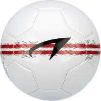 Avento voetbal - Grid-Mark - Wit/Rood - Maat 5 - ⌀ ca. 22 cm