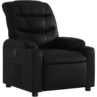 vidaXL Fauteuil verstelbaar kunstleer zwart