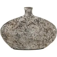 MUST Living Vase Nava stone,21x28x13 cm, terracota (Grijs, 28x13x21cm)