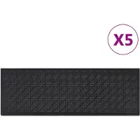 vidaXL Trapmatten 5 st 25x75 cm rubber