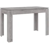 vidaXL Eettafel 120x60x76 cm bewerkt hout grijs sonoma eikenkleurig