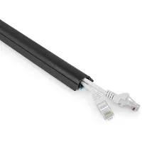 Nedis Kabelgoot muur | | 12 mm kabel (1.5 meter, PVC, Zwart)