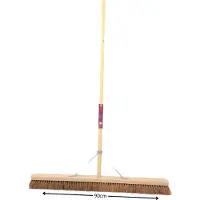 Synx Tools Zaalveger 100cm - Bezem - zachte bezem - broom - kokosbezem - bezemsteel 150cm