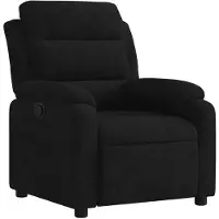 vidaXL Fauteuil verstelbaar fluweel zwart