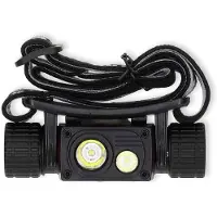 Nedis LED hoofdlamp | Batterij Gevoed / USB Gevoed | 3.7 V DC | Incl. batterij(en) | Oplaadbaar | Nominale lichtstroom: 1000 lm | Lichtbereik: 180 m - LHLR10WBK