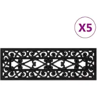 vidaXL Trapmatten 5 st 25x75 cm rubber