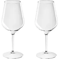 SANTEX 2x Witte of rode wijn wijnglazen 47 cl/470 ml van onbreekbaar