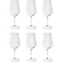 SANTEX 6x Witte of rode wijn wijnglazen 47 cl/470 ml van onbreekbaar