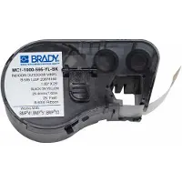 Brady MC1-1000-595-YL-BK tape vinyl | zwart op geel | 25,4mm x 7,62m