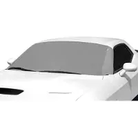 Carpassion Raamhoes - Half Cover - Anti-Vries Deken - Auto - Beschermhoes - Waterdicht & Vorstbestendig - Universeel - Grijs