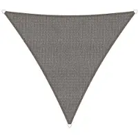 Brandplaza Schaduwdoek Sunfighters triangle | Brandplaza kunststof grijs 400x500 cm zonneschermen | NADUVI