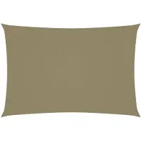 vidaXL Zonnescherm rechthoekig 3x5 m oxford stof beige