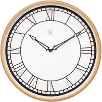 Nextime Wandklok wit 30 cm - Klokken - Wandklokken/muurklokken - Woondecoratie/accessoires