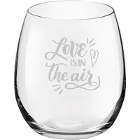 Royal Leerdam Gegraveerde Drinkglas 39cl Love is in the air