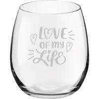 Royal Leerdam Gegraveerde Drinkglas 39cl Love of my life