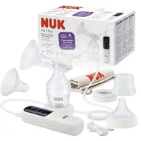 Nuk elektrische borstpomp set - soft & easy - met accu - individuele programma's - low noice - soepele silicone