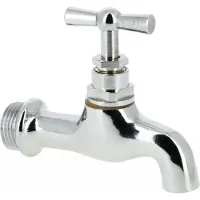 Bonfix Tapkraan 1/2'' chroom met gladde uitloop