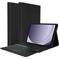 Accezz Bluetooth Keyboard Bookcase voor de Samsung Galaxy Tab A9 8.7 inch - QWERTY / NL - Zwart