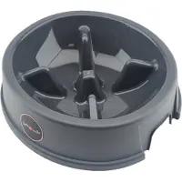 Jack & Vanilla Jack and Vanilla Slow Feed Voerbak Grijs 24x6.5 1 Liter - Drinkbak -