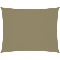vidaXL Zonnescherm rechthoekig 3x4 m oxford stof beige