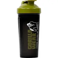 Gorilla wear Shake Beker XXL - 1000 ml - Zwart/Legergroen