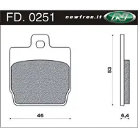 Newfren Schijfremblok fd0251 aerox a