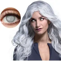 Boland contactlenzen Mystiek siliconen wit 2 stuks