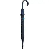 Classic Canes Paraplu - Zwart - Polyester - Doorsnee doek 125 cm - Met blauwe rand - Lengte 96 cm