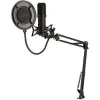 Nedis Streaming- en Gamingmicrofoon | Gebruikt voor: Desktop / Notebook | USB Type-A | Aan/uit knop | POP Filter - GSMIC410BK