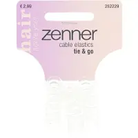 Zenner 3x Kabelelastiek Transparant Small 3 Stuks