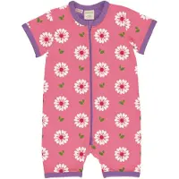 Maxomorra Rompersuit SS FLOWERS 86/92