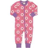 Maxomorra Rompersuit LS FLOWERS 74/80