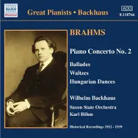 OUTHERE Wilhelm Backhaus, Saxon State Orchestra, Karl Böhm - Brahms: Piano Concert No. 2 (CD)