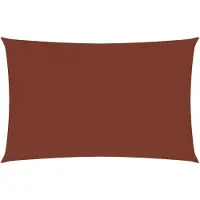vidaXL Zonnescherm rechthoekig 2x5 m oxford stof terracottakleurig