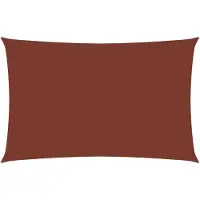 vidaXL Zonnescherm rechthoekig 4x7 m oxford stof terracottakleurig