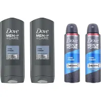 Dove Men + Care Cool Fresh SET - Douchegel + Deo Spray - 2 + 2