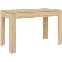 vidaXL Eettafel 120x60x76 cm bewerkt hout sonoma eikenkleurig