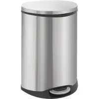 EKO Shell Recycling Bin 22 + 22 Liter Mat RVS