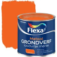 Flexa Loodvrije Menie Grondverf - Metaal En Hout - Roodbruin - 250ml