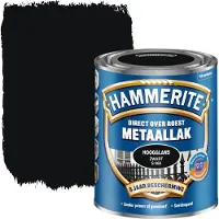 Hammerite Metaallak Zwart S060 Hoogglans 750ml