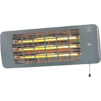Eurom Terrasverwarmer Q-time 2001 - Wandmontage - 2000w - Zilver