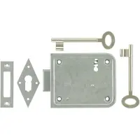 Nemef 91/11-70 Blis.,Oplegslot, Dm70Mm, Klaviersleutel, Slotkast Staal Verzi - 9009111730 - 9009111730