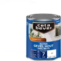 Cetabever gevel & kozijn snel beits dekkend wit zijdemat 750 ml