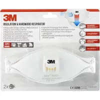 3M Aura Comfort Cool Flow stofmasker, FFP3, met ventiel, pak van 2 stuks