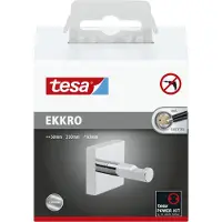 TESA Garderobehaak 40236-00000-00 ekkro Aantal haken: 1 Metaal Chroom (glanzend) 1 stuk(s)