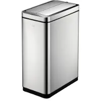 EKO - DeLuxe Vuilnisbak met sensor, 45 liter - RVS, polypropyleen - Mat roestvrij staal