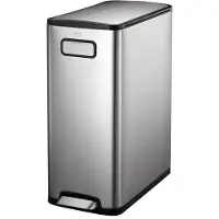 EKO - Ecofly pedaalemmer 30 liter - Stainless steel - mat RVS - Prullenbak