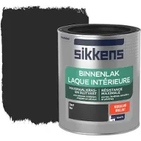 Sikkens Binnenlak Hoogglans Zwart 750ml
