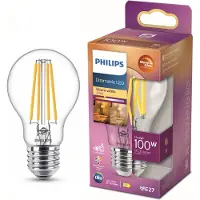 Philips Ledfilamentlamp Peertje Classic - D6cm - Dimbaar - Warm Wit - E27 - 10,5w